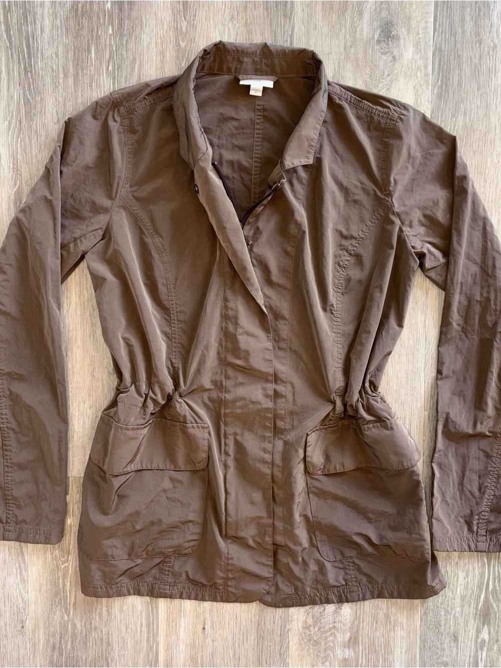 J. Jill Water Resistant Utility Jacket size XS Mocha
